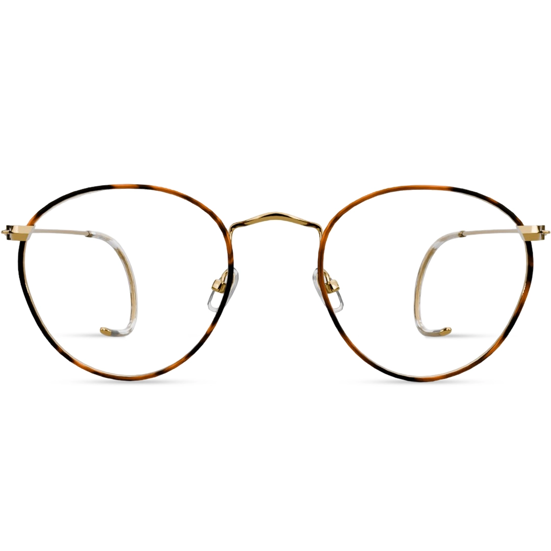 Oxford Gold Brown GB Curl Front Glasses